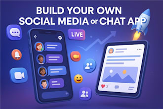 build fully featured social media or chat app for your startup