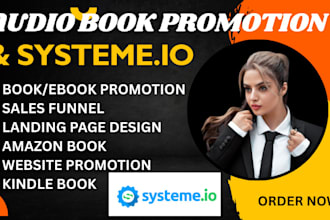 promote your audiobook solo ads with a high converting systeme io landing page