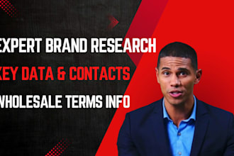 research brand info key data, contacts for wholesale