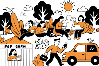 create hand drawn doodle illustration in my style