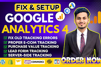 setup google analytics 4, shopify ga4 enhanced ecommerce server side tracking