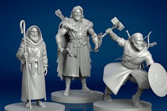 sculpt 3d cartoon character 3d character model  sculpt 3d toys and action figure