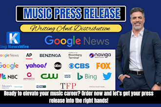 write music press release, press release, pr distribution, submit press release