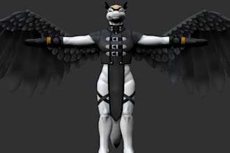 model 3d vrchat avatar, vtuber model, nsfw model, 3d furry, stream, vseeface