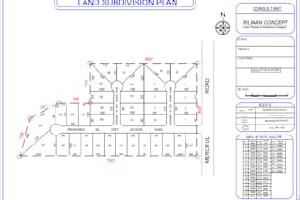 redraw land surveys from sketches and subdivide land
