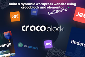 créer un site wordpress dynamique avec crocoblock et elementor