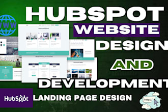 create develop hubspot website crm landing page design figma to hubspot