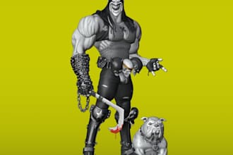 do 3d character sculpt miniature sculpture 3d model sculpting for 3d printing