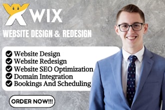 design and revamp wix website, wix landing page and wix studio