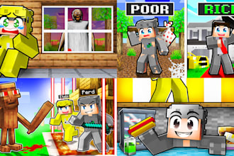 make minecraft thumbnail in 24h