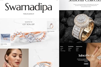 design luxury jewelry, watch website, watch, gold, chain, jewelry shopify store