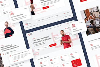 build responsive job board website, recruitment website, job portal website