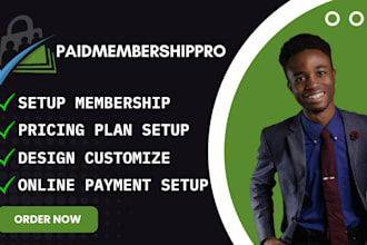 create a membership website or setup paid membership pro on your wordpress