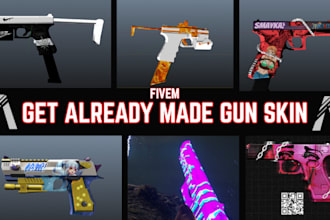 give fivem custom weapons pack for fivem, fivem gun , custom gta gun, weapon
