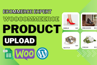 upload or import products to your woocommerce store
