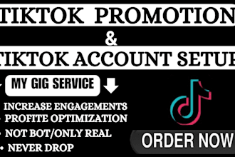 promote and setup your tiktok account followers organically
