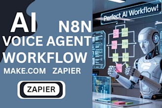 vapi ai calling agent ai voice agent makecom bland ai n8n workflow zapier