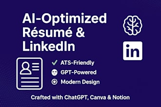 rewrite and optimize your CV and linkedin using ai tools