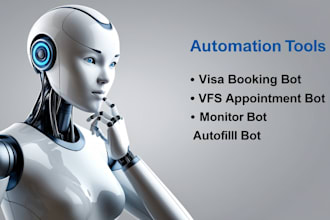 develop booking bot, vfs, appointment bot, vfs appointment bot