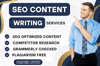 do SEO article writing, blog writing, and website content to grow your audience