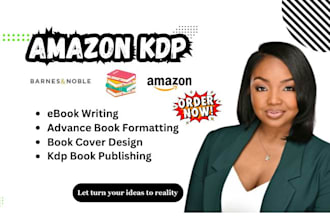 create a powerful amazon KDP book description,author bio and blurb that sells