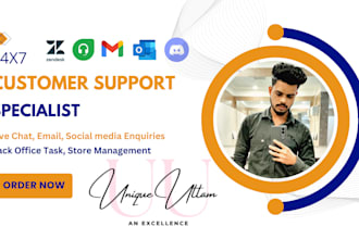 provide customer support as a virtual assistance for your ecommerce store