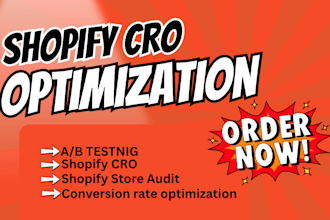 audit, cro and review your shopify store to boost your store conversion rate