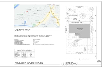 subdivision layout, site plan, road grading plan, drainage plan utility design