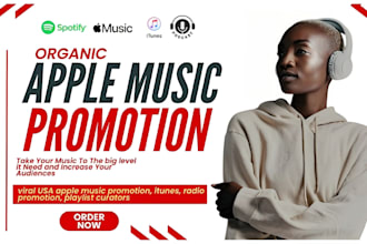 viral USA apple music promotion, itunes, radio promotion, playlist curators