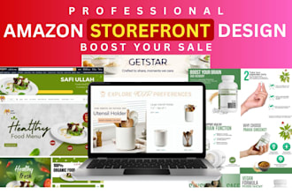 create your amazon storefront or brand design