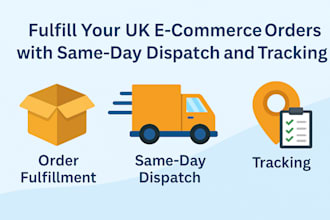 fulfill your UK ecommerce orders with same day dispatch and tracking
