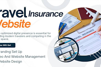 design a wordpress travel insurance website for travel insurance agent