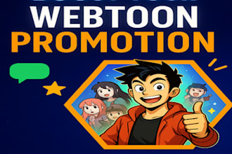 do webcomic promotion, webtoon promotion, manga, tapas