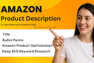 write amazon product listing SEO description copywriting fba amazon optimization