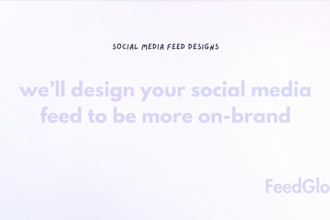make eye catching social media designs to make your feed glow