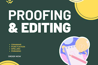 proofread and edit your english website copy or document