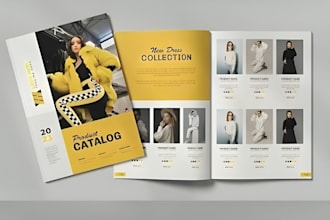 design product catalog, lookbook, catalogue, brochure and magazine design