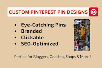 create custom pinterest pins design