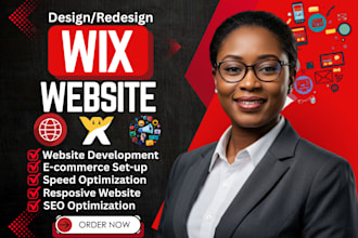 build a custom wix website design and redesign wix website