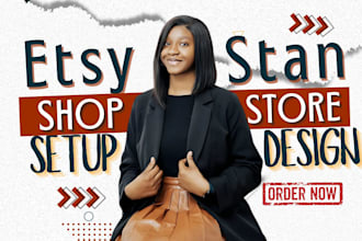 stan store marketing setup etsy shop stan store design digital products design