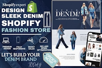 design sleek jean shopify fashion store denim jean website denim fashion store