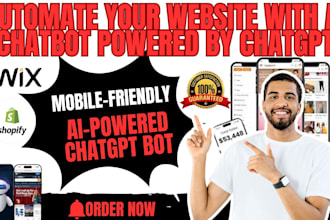 automate shopify wix wordpress website with ai chatbot chatgpt integration