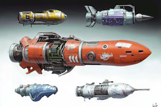 design spaceships and sci fi vehicles