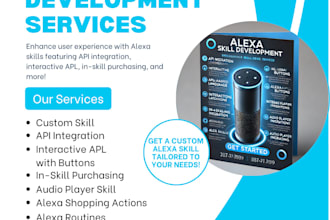 create smart, voice enabled alexa skills tailored to your needs