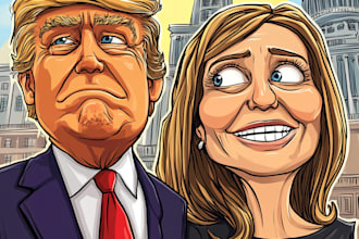 do digital political editorial cartoon for social media