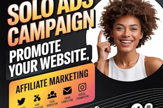 deliver 50k quality leads with proven solo ads campaign for affiliate marketing