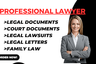 write legal documents,patent ,trademark,marriage,letters,motions