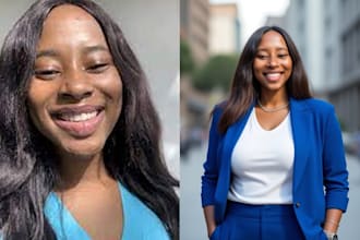 do realistic ai headshot for linkedin resume business instagram influencer pfp