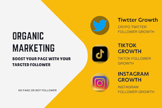 do crypto,nft twitter and tiktok marketing, manage facebook page follower growth
