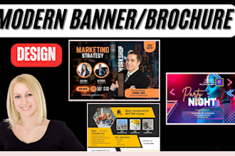 business posters flyers brochure company profile real estate music bands posters